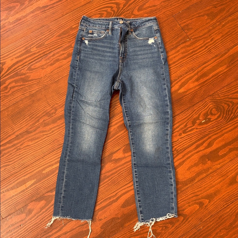 Gap Denim Distressed Blue Jeans